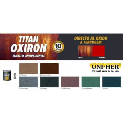 Colores disponibles Oxirón forja