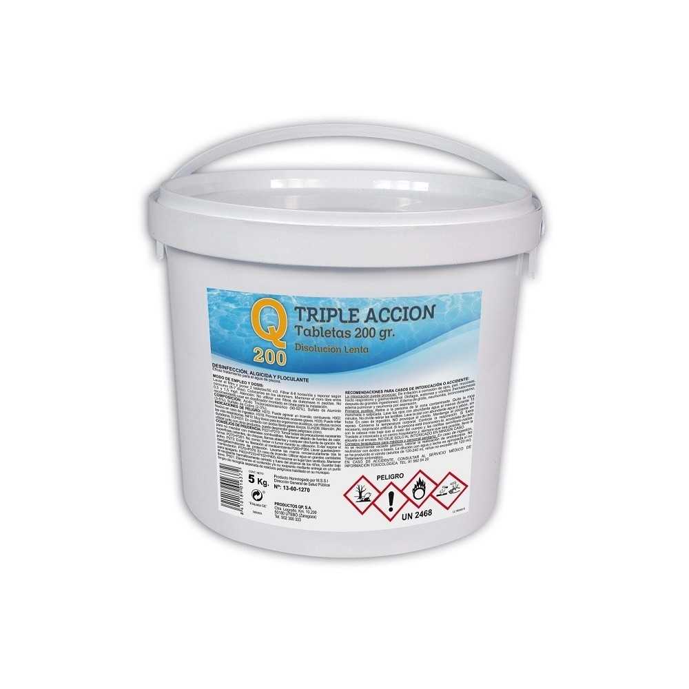 Cloro tres efectos Q200 5 kg.