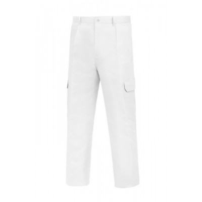Pantalon Blanco Multibolsillos EPIs y Ropa de pintor |UNI-HER