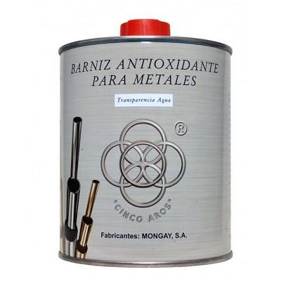 Barniz metales antioxidante brillo Cinco Aros