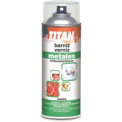Barniz para metales Titan spray 400 ml.