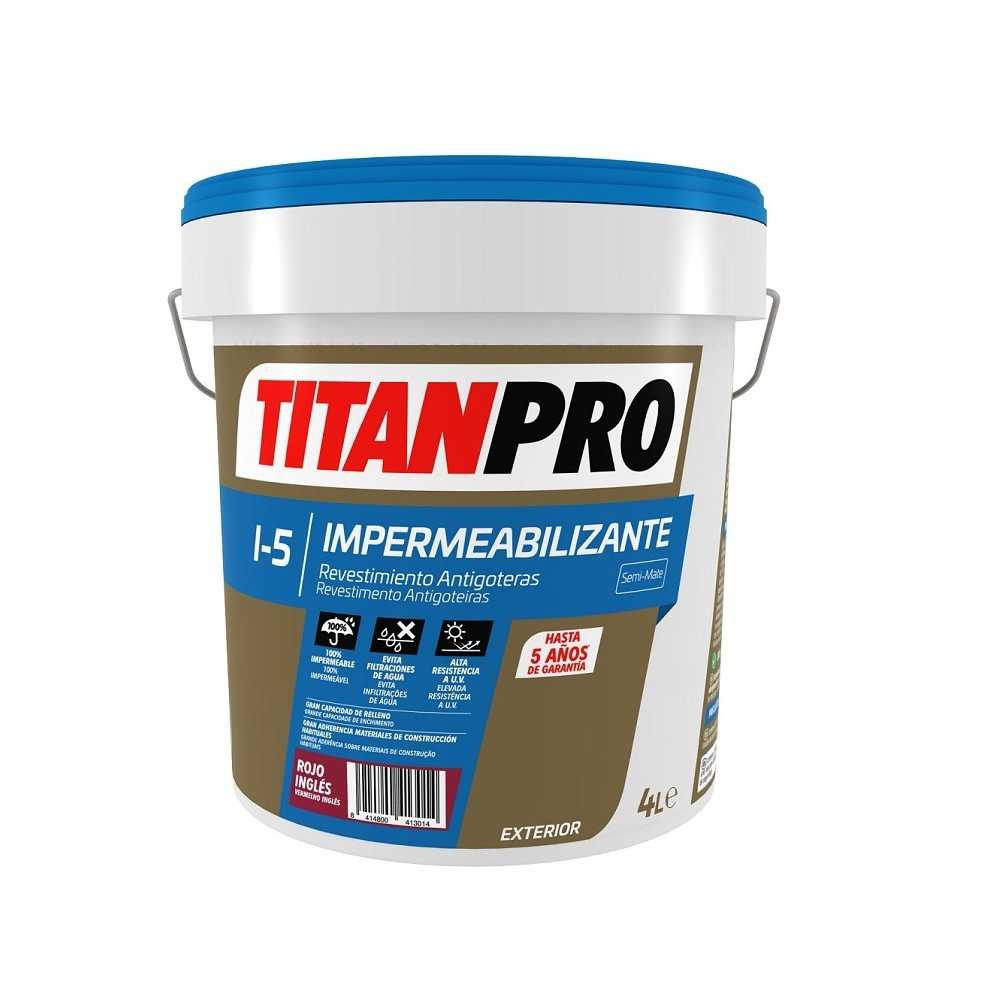 Revestimiento Antigoteras fibrado TitanPro 4 lt.