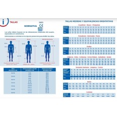 Tallas ropa laboral