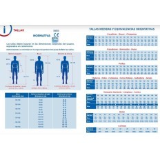 Tallas ropa laboral