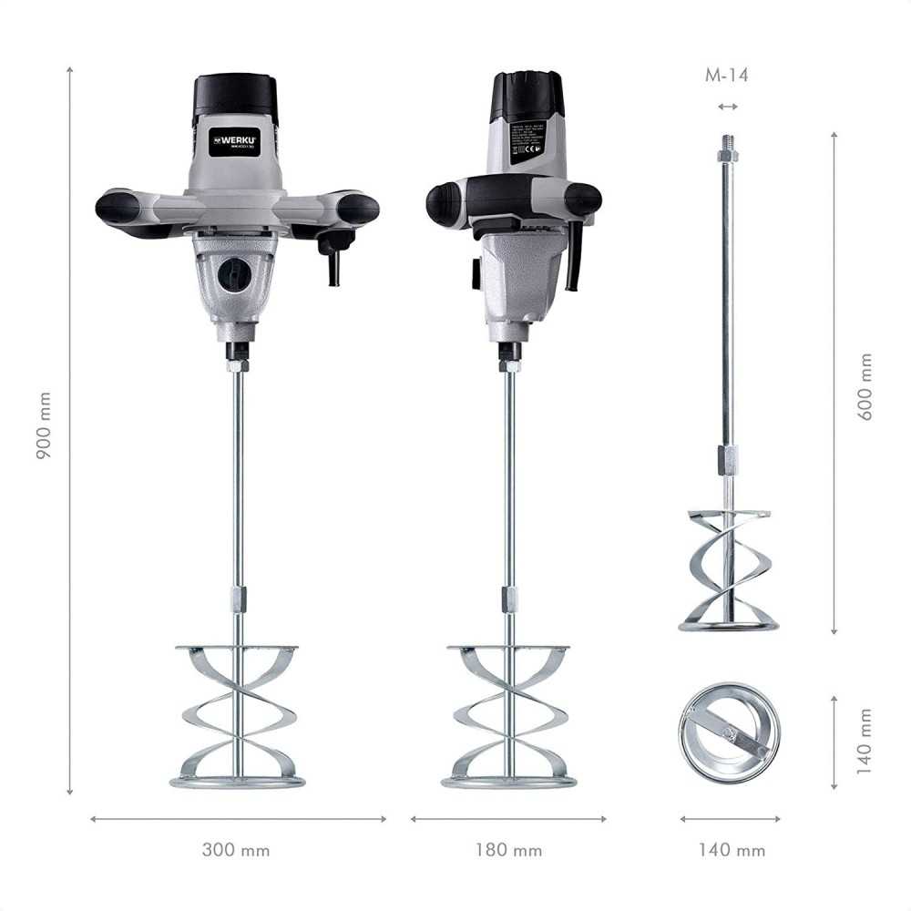 Batidor mezclador profesional Werku 1600 W