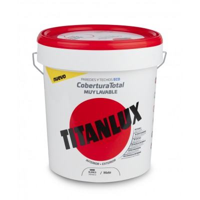Pintura plástica Titanlux cobertura total 15 lt.