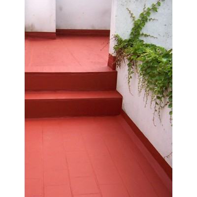IMPER FIBRA de Tecno Prodist - Pintura Terrazas Impermeabilizante y  elástica con Fibras Incorporadas - Gran cubrición - Rojo - 1 Kg