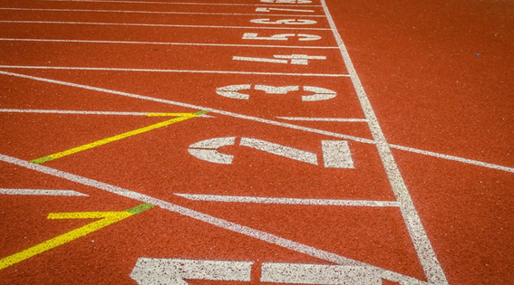 Una pista de atletismo