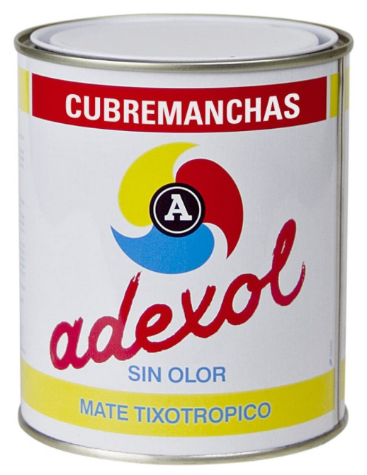 Bote pintura cubremanchas marca adexol