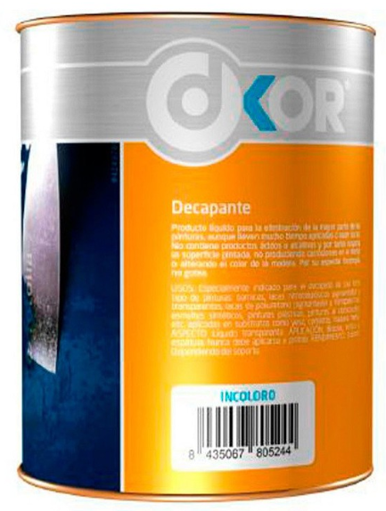 Bote decapante gel marca dkor